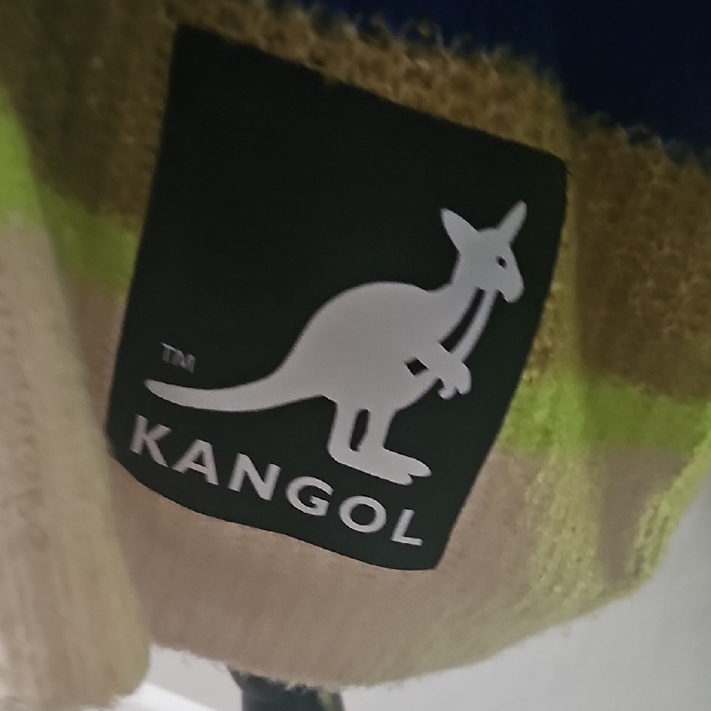 Kangol Blue and Green Striped Sweater - Picture 3 of 5